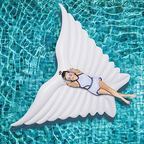Giant Inflatable Pool Floating Floating Angel Wing Adult Water Play Pool Party Toy (A)
