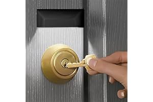 shsyue Door Keyhole Light Lamp Infrared Auto Sensor Motion Detector Keyhole 4 LED Light lamp Stick-on Anywhere Tap Lights Battery Operated-Black