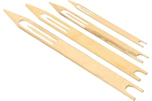 PATIKIL Filet Aiguille Navette, Dimension 1# 4# 6# 8# Bambou Pêche Réseau Réparation Ligne Réparation Outil