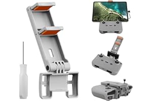 LHPHEIX Remote Controller Tablet Holder,Folding Extended Bracket for DJI AIR 3S,DJI NEO,Mini4 Pro,3 Pro,Mini 4K,Mini 2 SE RC-N3/N2/N1,Drones Controller Stand for iPad Air/Pro/Mini (Gray)