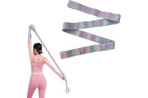 HAIERDIDI Correa elástica de yoga con 11 lazos, banda de gimnasia, bandas de fitness, bandas de resistencia, bandas de entrenamiento, bandas de resistencia para ejercicios de estiramiento (color)