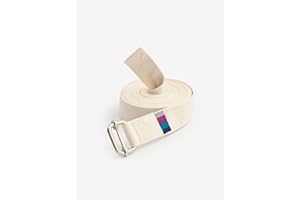 Yogamatters Organic Cotton Classic Yoga Belt | Strong Yoga and Gym Exercise Strap for Stretching