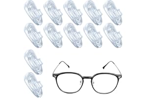 FAGENT 6 Pares de Almohadillas Gafas Nariz,Almohadillas Nasales de Silicona para Gafas de Sol Antideslizantes Transparentes Almohadillas de Nariz para Gafas, Nasales Gafas Accesorios