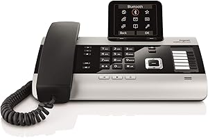 Gigaset DX800A Corded All-In-One DECT phone with large display, ISDN connection for 6 devices, VoIP function, Bluetooth, 1000 contacts