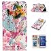 Produktbild Nancen Wallet Case Tasche Hülle für Huawei P8 Lite (2017) / Honor 8 Lite Flip Schutzhülle Zubehör Lederhülle mit Silikon Back Cover PU Leder Handytasche im Bookstyle Stand Funktion, Magnet Schnalle , Farbe Elefant Muster Flip Funktion Kartenfächer Etui Schale ,Schütze Dein Telefon