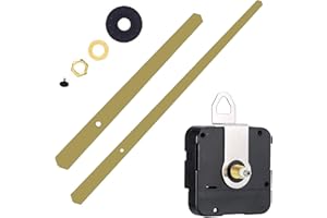 yufana Movement Quartz DIY Wall Clock, Silent Quartz Movement, DIY Wanduhr Bewegung Mechanismus, DIY Wall Clock Movement Mechanism, DIY-Uhr-Ersatzteile für Wanduhr mit Zeigern (Gold)