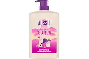 Aussie Bouncy Curls Champú 1000ml, limpia Suavemente e Hidrata el Pelo Ondulado y Rizado, enriquecido con Aceites de Jojoba, Coco y Macadamia Australiana, sin Silicona, Vegano y CrueltyFree