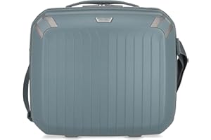 travelite Handgepäck Kosmetikkoffer Hartschale mit recyceltem Innenfutter, Gepäck Serie ELVAA: Stylisches Beautycase mit Schutzecken + Aufsteckfunktion, 36 cm, 20 Liter