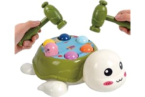 Pauzle Whack A Mole Game, Pounding Toddler Toys for Boys Girls, Hammer Games Early Developmental Toy with 2 Hammers, Baby Interactive Educational Toy for Kids