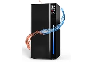 Luftbefeuchter Große Räume 20L, Warm&Kalter Nebel Humidifier bis 280 m² Zuhause Raumbefeuchter, 360° Doppeldüsen Ultraschall Luftbefeuchter, Schlafzimmer/Wohnzimmer/Büro/Pflanzen/kommerzielle, Schwarz