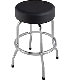 Ortega Gepolsterter Stage Hocker – 76 Cm Hoch, Drehbar, Mit Fußstütze (Vintage Brown)