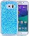 Produktbild Samsung Galaxy S6 Edge Hülle,Hülle Galaxy S6 Edge Glitzer Hülle,Roreikes Liquid Quicksand Bling Glitzer Fließen Flüssig Handyhülle Luxus Schön Ultradünne Transparente Gel Schutzhülle Rückschale Liquid Weiche Silikon Durchsichtige Stoßdämpfung Kristall Schale Bumper Etui Case Cover