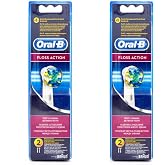 Oral-B Braun Rechargeable Toothbrush Spare Head Floss Action 4 pcs
