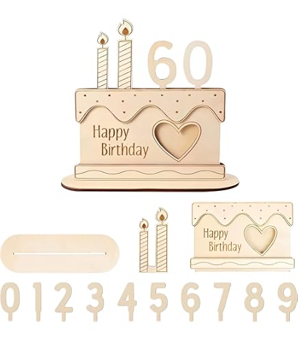 Biglietto D'auguri Di Compleanno In Legno Per Soldi O Foto Con