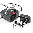 Professional 0.3mm 7cc 100-250V Gravity Feed Dual Action Airbrush Air Compressor Kit for Cake Air Brush Nail Tool Set