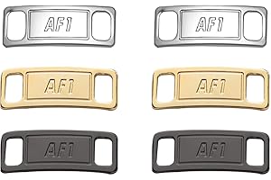 TIANNAIT 3 pares de hebillas de cordones de zapatos de metal, zapatillas de deporte para niños y adultos, accesorios de decoración de cordones de zapatos de bricolaje, 3 colores (plata, oro, negro pistola)