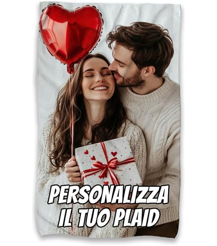 Plaid personalizzato con Foto Frase Immagini - Grafica Nocera