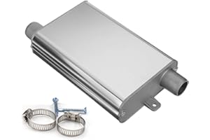 IGRARK 24 mm Abgasschlauch Schalldämpfer, Edelstahl Standheizung Schalldämpfer Für Eberspacher/Webasto Diesel Luft Standheizung