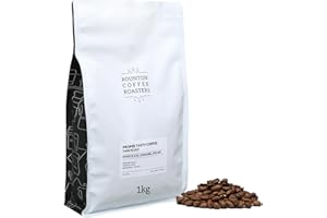 Rounton Coffee Roasters | Proper Tasty Coffee | Dark Roast 1kg | Fresh 100% Arabica Espresso Beans | Notes of Chocolate, Caramel & Pecan | Intensity 5/5 | Smooth All-Day Coffee