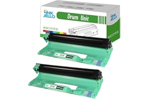 InkJello Compatible Drum Unit Replacement for Brother DCP-1510 DCP-1512 DCP-1610W DCP-1612W HL-1110 HL-1112 HL-1210W HL-1212W MFC-1810 MFC-1910 MFC-1910W DR1050 (2-Pack)