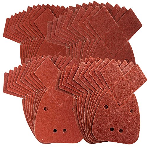 40 Mouse Sanding Sheets to Fit Black and Decker Detail Palm Sander All Grades by Silverline
