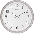 SEIKO Classic Round Grey Analog Plastic English Numerals Home Decor Wall Clock (Size: 31 x 4.4 x 31 CM | Weight: 850 grm | Color: Grey)