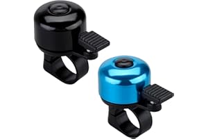 JFmall Bike Bell Bicycle Bell with Loud Crisp Clear Sound, Road and Mountain Bike Bell Adults Kids-2 pack