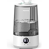 Umidificatore Ambiente Bambini Homvana 3.6L, 360°Cool Mist 23dB Silenzioso for Baby, Piante Dura da 34H, Auto Sleep Modo, Tim