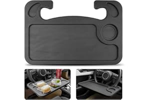 ‎PIASHOW Lenkrad Schreibtisch für Auto, Laptop Tablett Auto Esstisch Organizer, Essen Lenkrad Schreibtisch, Lenkrad Computer Tisch, Multifunktionaler Tragbare Lenkrad Tisch, für die Meisten Fahrzeuge Lenkräder