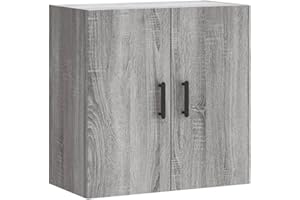 vidaXL Armario de Pared Madera de ingeniería Gris Sonoma 60x31x60 cm