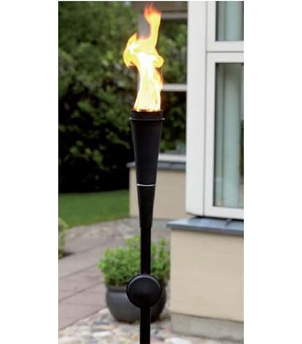 TIKI Gusseisen-Fackelständer – Stabiler Halter Für Garten, Terrasse & Balkon