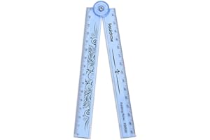 Liquidraw Righello pieghevole pieghevole da 30 cm (blu)