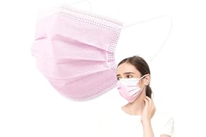 MARCA BLANCA EDIESI, Mascarillas Higiénicas, Rosas, No Reutilizables, Pack de 50 unidades, Homologadas CE…