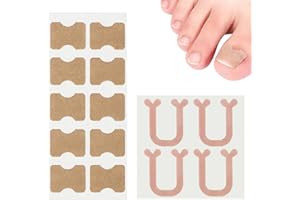 YUPZAR Correttore per Unghie Incarnite, 80 Pezzi, Cerotti per Unghie Incarnite, Sollievo dal Dolore e Correzione Naturale per Piedi, Protezione Comfort, Adatto per Uso Quotidiano e Sportivo