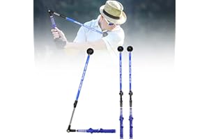 Whemyreat Corrector De Swing Golf,Corrector De Swing Ajustable, Corrector De Swing De Golf Portátil,Palo De Entrenador De Swing De Golf,Ayuda De Entrenamiento De Brazo De Golf,Rotación De Antebrazo