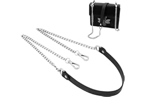 YUE QIN 120cm Taschenkette Silber Schulterriemen Taschenriemen Metall Trageriemen Handtasche Ersatz Schulterriemen Kette Trageriemen für Taschen Taschenkette