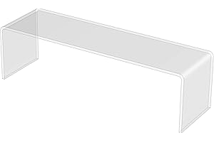 3R W Design Acrylic Display Shelves- for Ikea Detolf Acrylic Display Shelves Stands Risers Plinths Hoverstand(4mm-thick-35cm-10cm-10cm, Max Load 1kg)