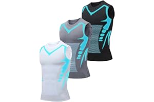 Pukmqu Luckysong Ionic Shaping Herren, Lucky Song Ionic Shaping Vest, Luckysong Ionic Shaping Vest, Komfortables Und Atmungsaktives Eis-Seiden-Gewebe