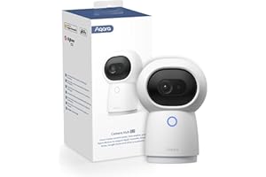 Aqara 2K Cámara Hub Interior G3, Reconocimiento Facial y Gestos con IA, Mando a Distancia IR, Ángulo de Visión de 360°, Compatible con HomeKit Secure Video, Alexa, Google Assistant, IFTTT