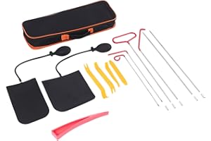 Kopinma 14 Pcs Kit D'Outils de DéVerrouillage de Porte de Voiture Ouverte Verrouiller Les Cales d'urgence Kit avec Sac de cale à air, d'urgence Universel de Pompe à Air pour d'urgence de Véhicules