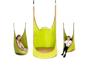 YAERSI Hammock Swing Chair,Hanging Hammock Swing Chair for Kids,Outdoor Indoor Hanging Swing Seat…