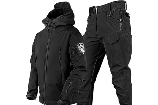 WENNEWU Uniformes Tactiques pour Hommes, Étanches Militaires, Ensembles De Costumes De Combat De L'armée, Camouflage Pantalon De Veste De Veste Softs