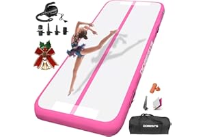 ‎DOBESTS DOBESTS Airtrack Matte, 10/20cm Hoch 2/3/4/5/6m Tumbling Matte, Gymnastikmatte mit Luftpumpe, Trainingsmatte mit Tragetasche, Turnmatte Zuhause, Outdoor, Yoga, Fitness, Sport