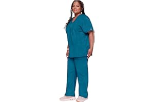 Cherokee - Uniform unisex kasak dekolt w serek linia Originals rozmiar XXS, granatowy, 18130, Caribbean Blue, M