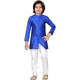 Little Mafia By Aarika Baby-Boy's Regular Tunic Shirt (KP-LC-11_Blue-White 2)