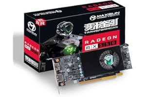 MAXSUN Grafikkarte AMD Radeon RX 550 4GB GDDR5 ITX Computer PC Gaming Video Graphics Card GPU HDPC Low Profile 128-Bit DirectX 12 PCI Express X16 3.0, HDMI, DisplayPort