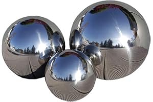 ‎KIOM Kiom Edelstahlkugel Gartenkugel Dekokugel SferaInox 3er Set 15/20 / 25cm glossy 10798