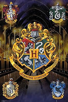 Harry Potter Poster Poudlard Maison Crest. (61cm x 91,5cm)