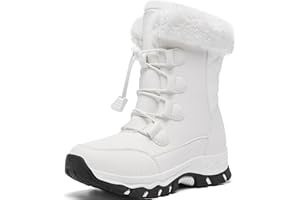 YINGCSM Winterschuhe Damen Gefüttert Warm Winterschuhe Schneestiefel Rutschfeste WandernTrekkingschuhe Damen