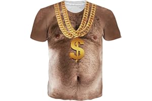 Loveternal Unisex Camisetas 3D Patrón Impreso Casual T-Shirt de Manga Corta Tops